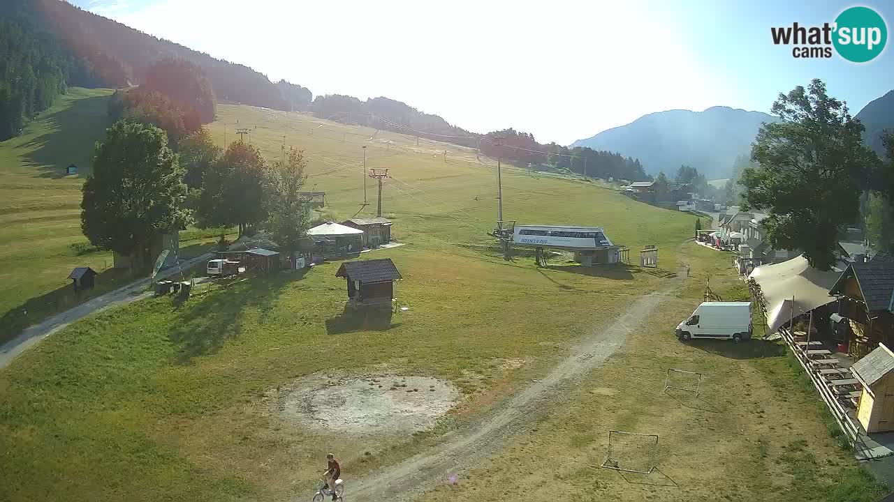 SKI Kranjska Gora webcam – Spiaggia – Piste Kekec e Mojca