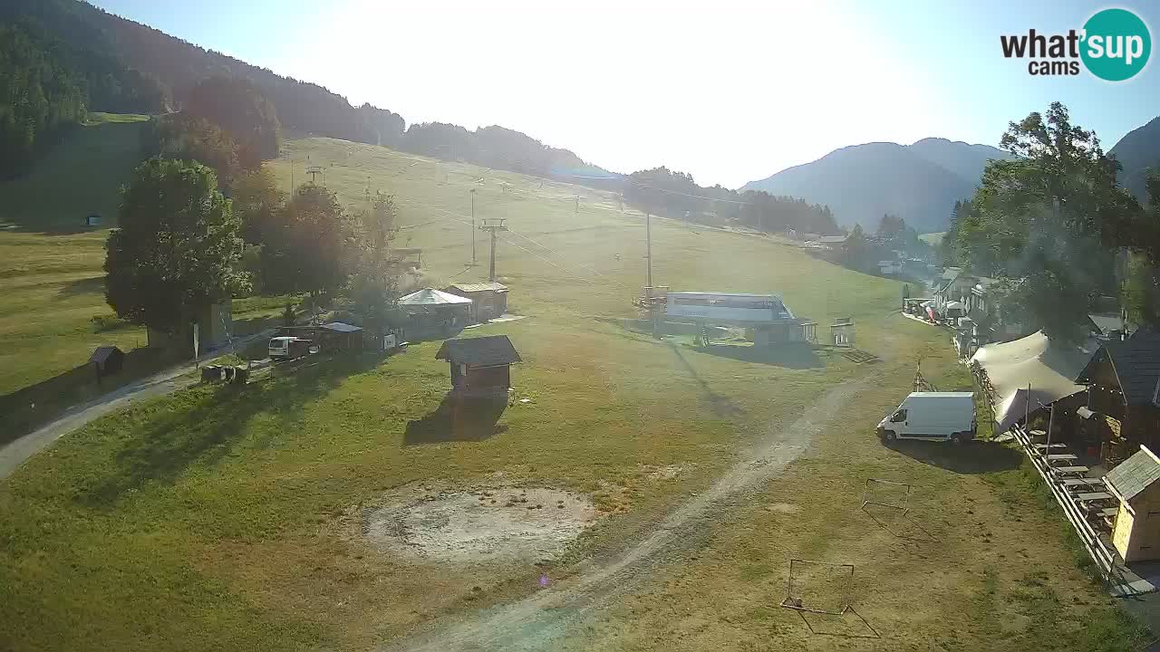 SKI Kranjska Gora webcam – Spiaggia – Piste Kekec e Mojca