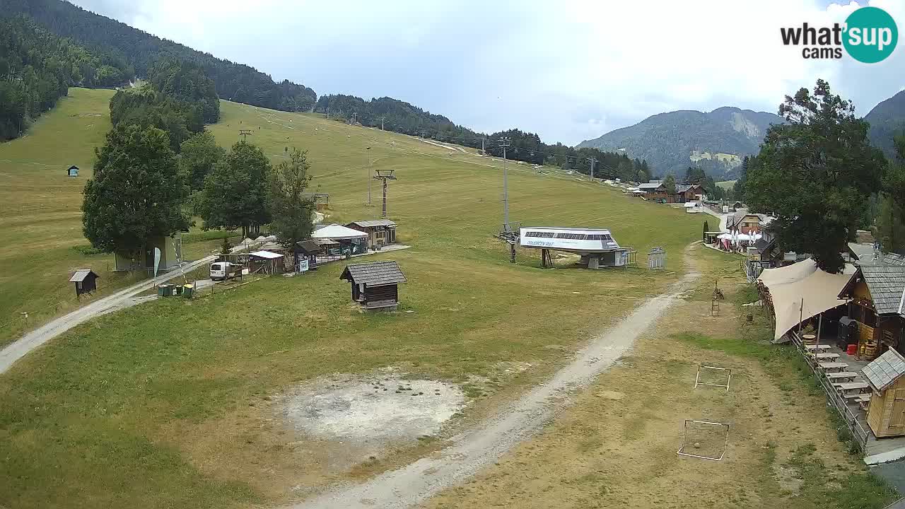 Kranjska Gora kamera Plaža – center dogajanja