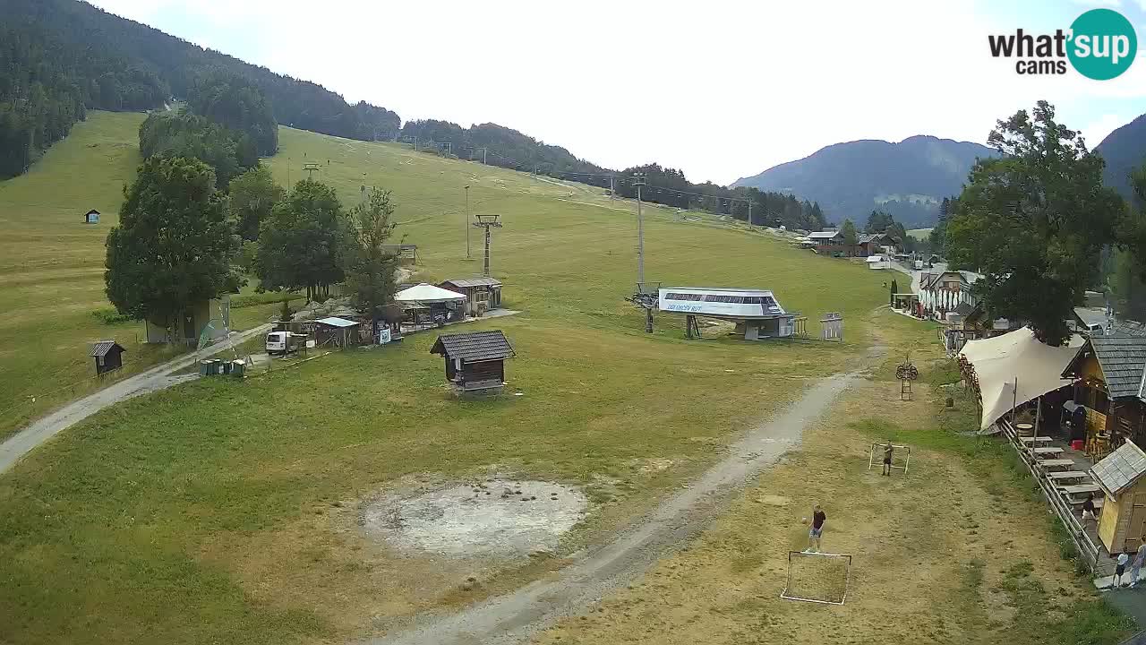 Kranjska Gora kamera Plaža – center dogajanja