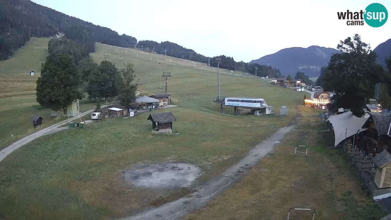 Kranjska Gora kamera Plaža – center dogajanja
