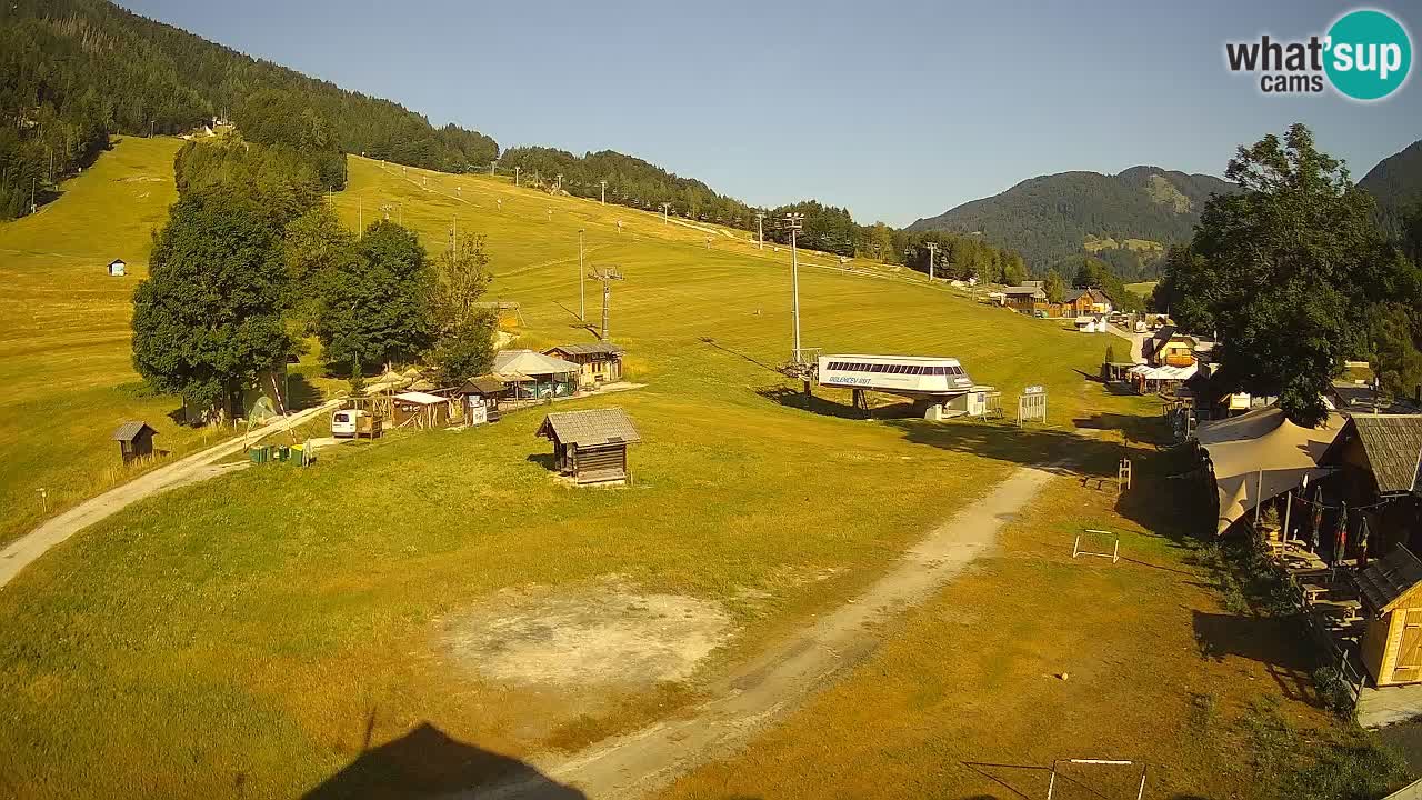 Kranjska Gora kamera Plaža – center dogajanja