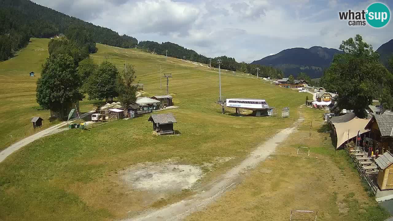Kranjska Gora kamera Plaža – center dogajanja