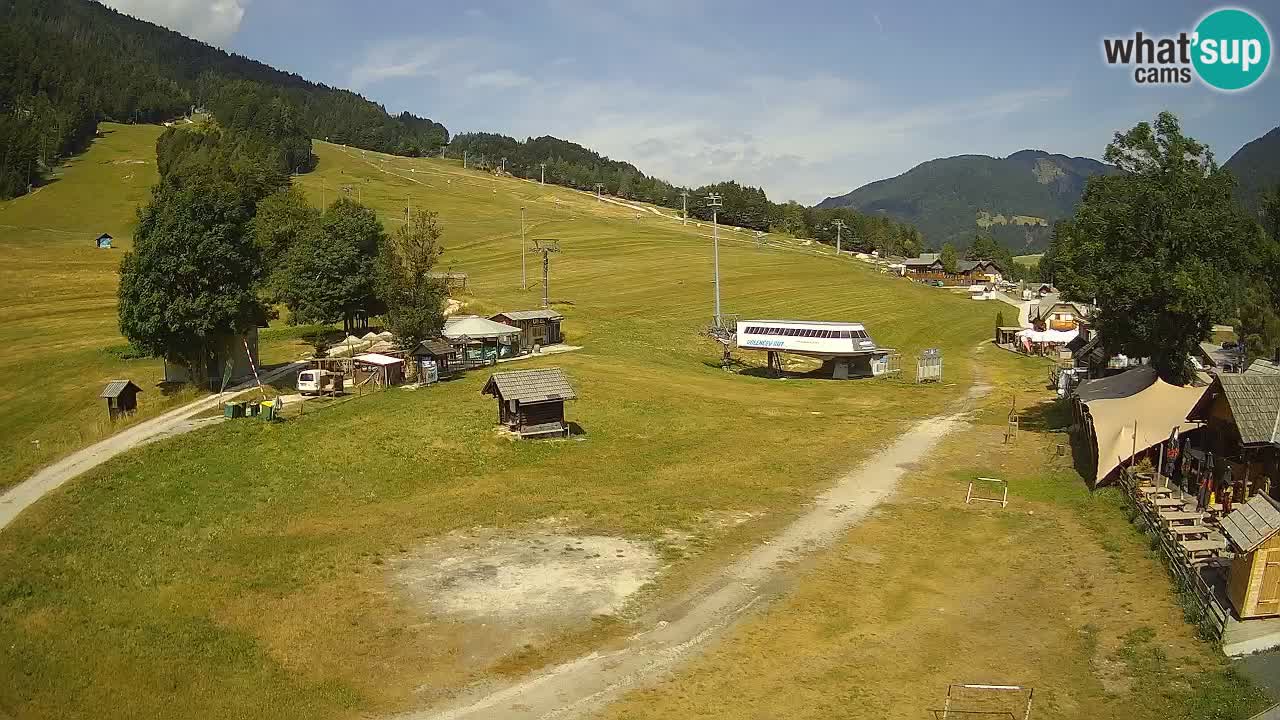 Kranjska Gora kamera Plaža – center dogajanja