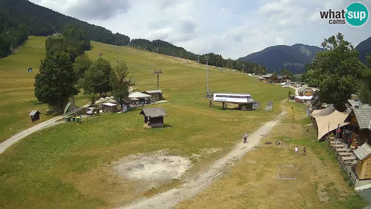 Kranjska Gora kamera Plaža – center dogajanja
