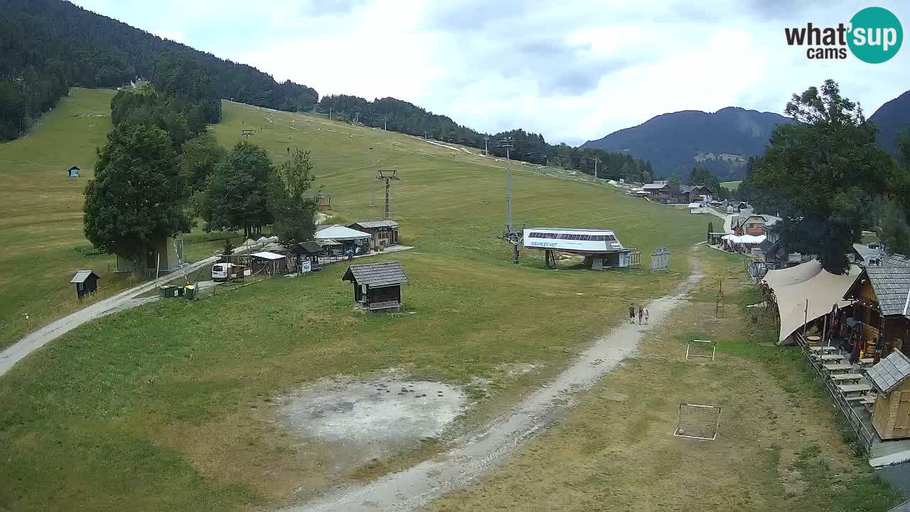 Kranjska Gora kamera Plaža – center dogajanja