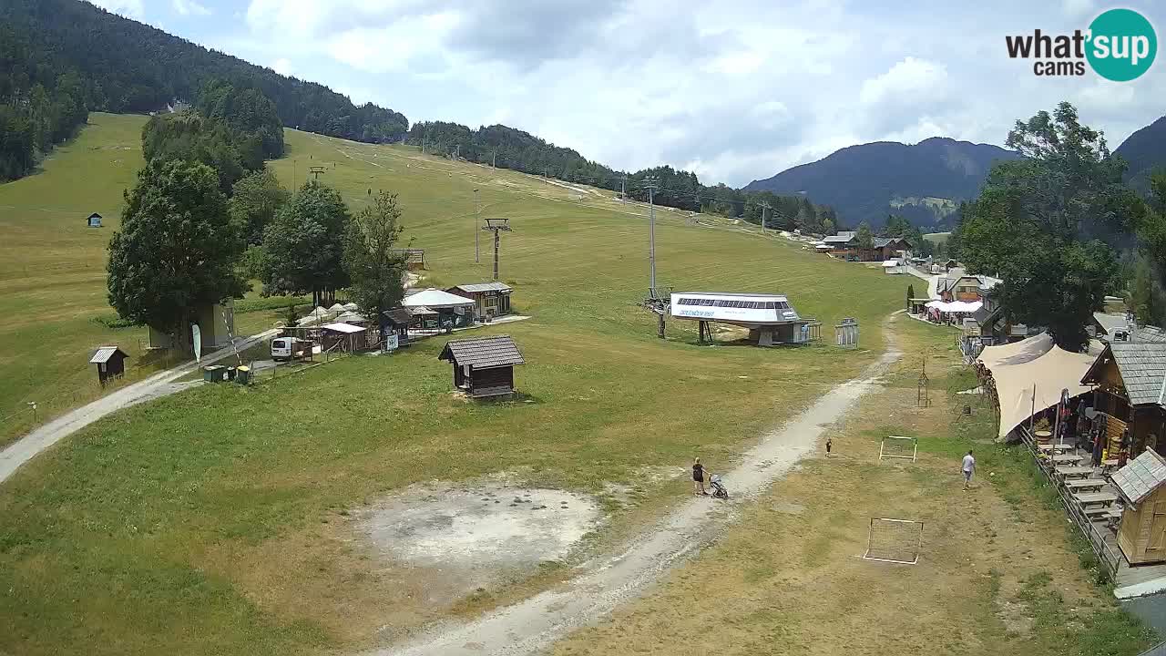 Kranjska Gora kamera Plaža – center dogajanja
