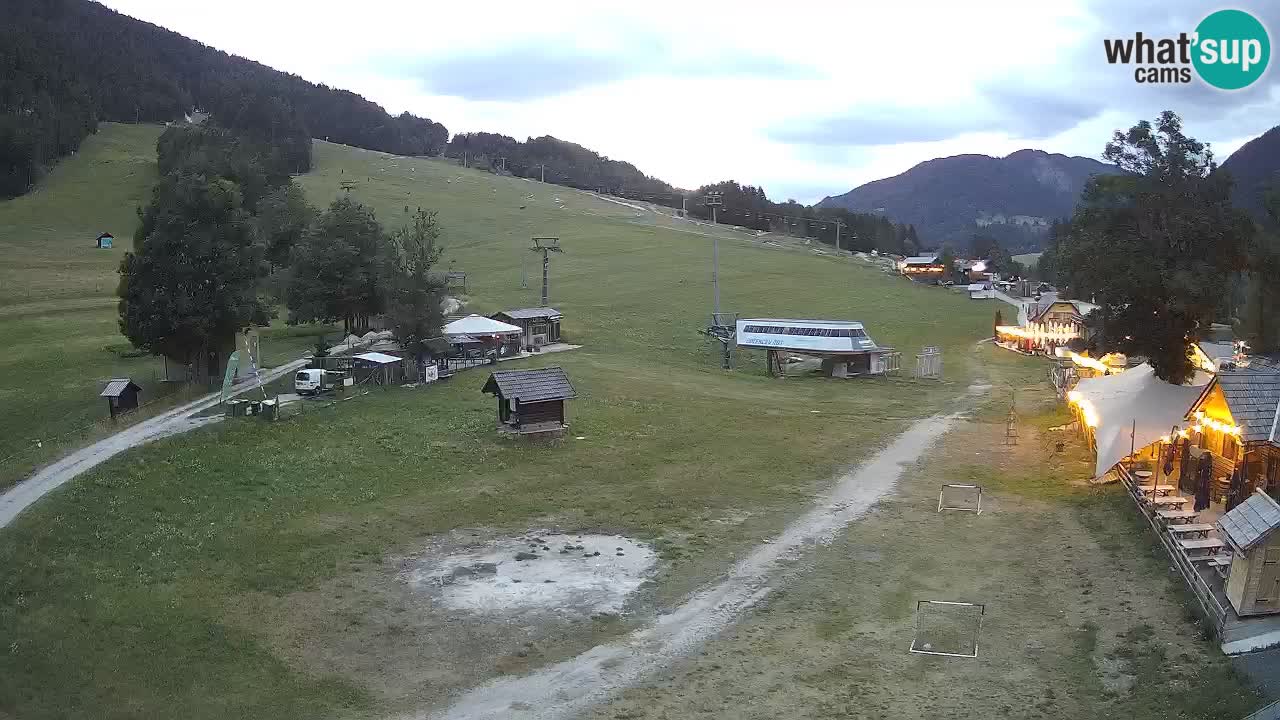 Kranjska Gora kamera Plaža – center dogajanja
