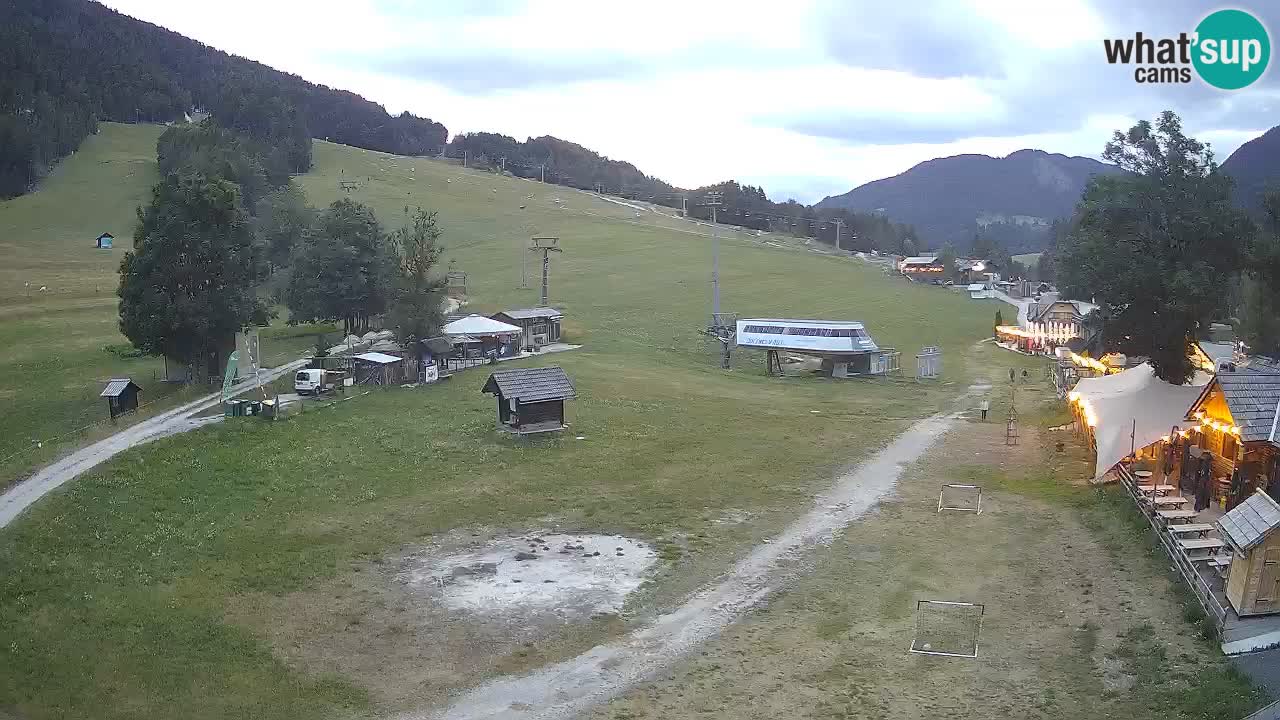 SKI Kranjska Gora webcam – Spiaggia – Piste Kekec e Mojca