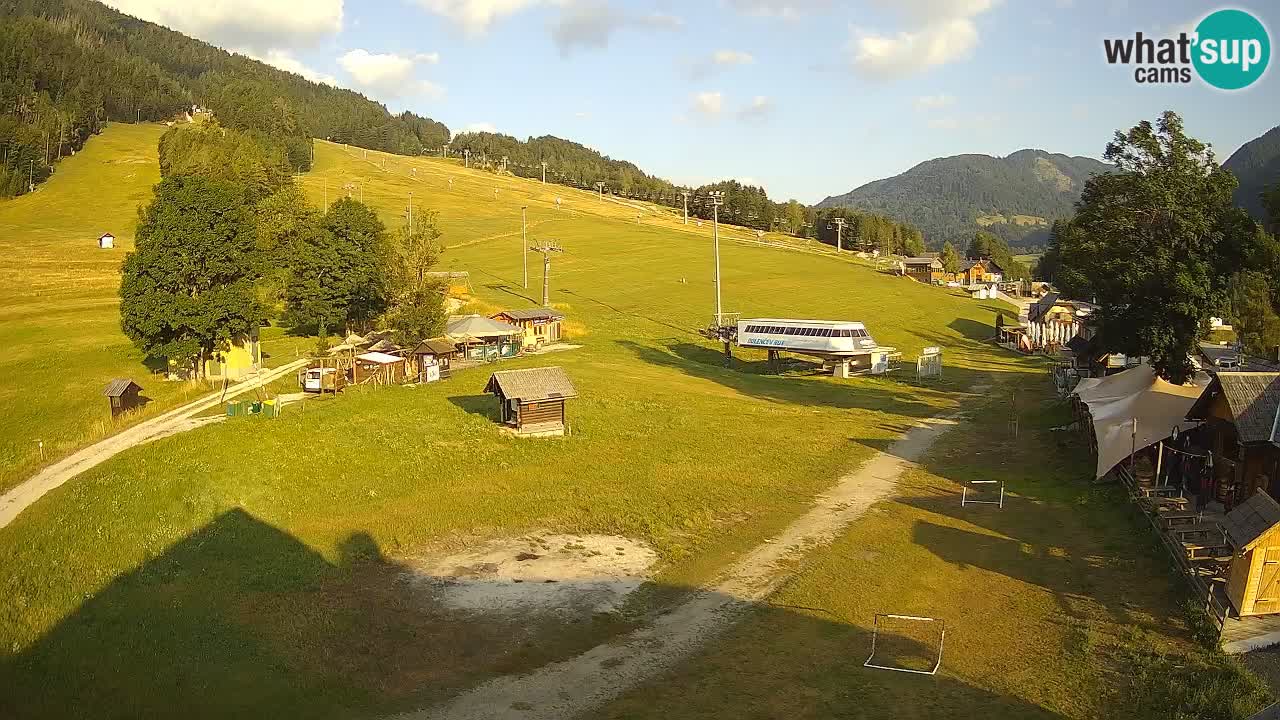 Kranjska Gora kamera Plaža – center dogajanja