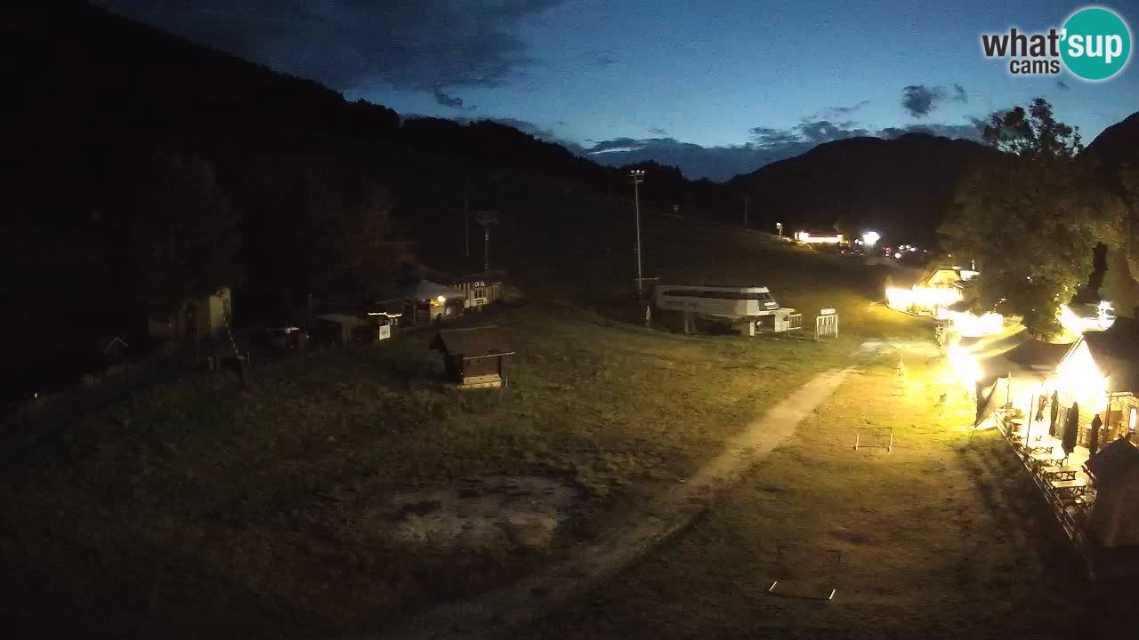 Kranjska Gora kamera Plaža – center dogajanja