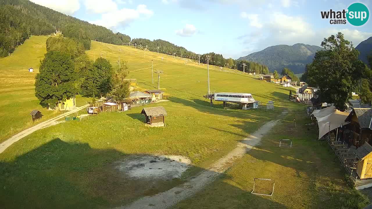 Kranjska Gora kamera Plaža – center dogajanja