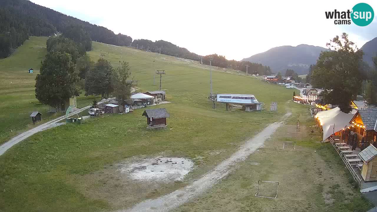 Kranjska Gora kamera Plaža – center dogajanja