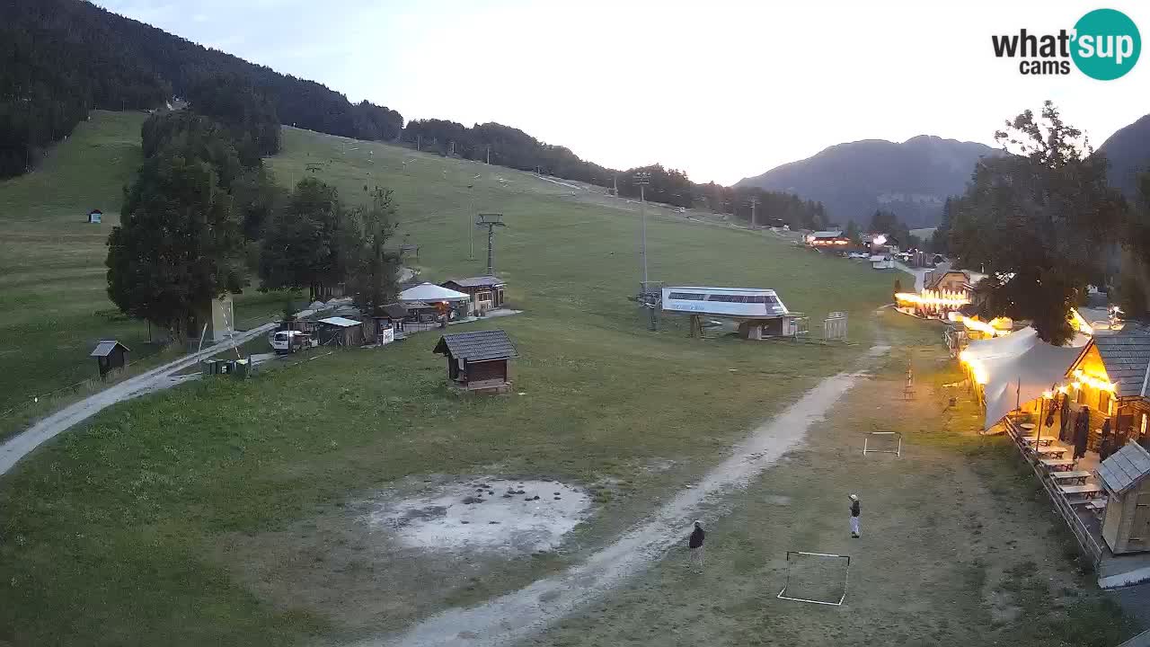 Kranjska Gora kamera Plaža – center dogajanja