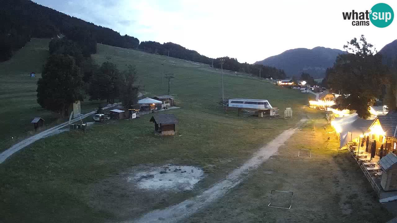 SKI Kranjska Gora webcam – Spiaggia – Piste Kekec e Mojca