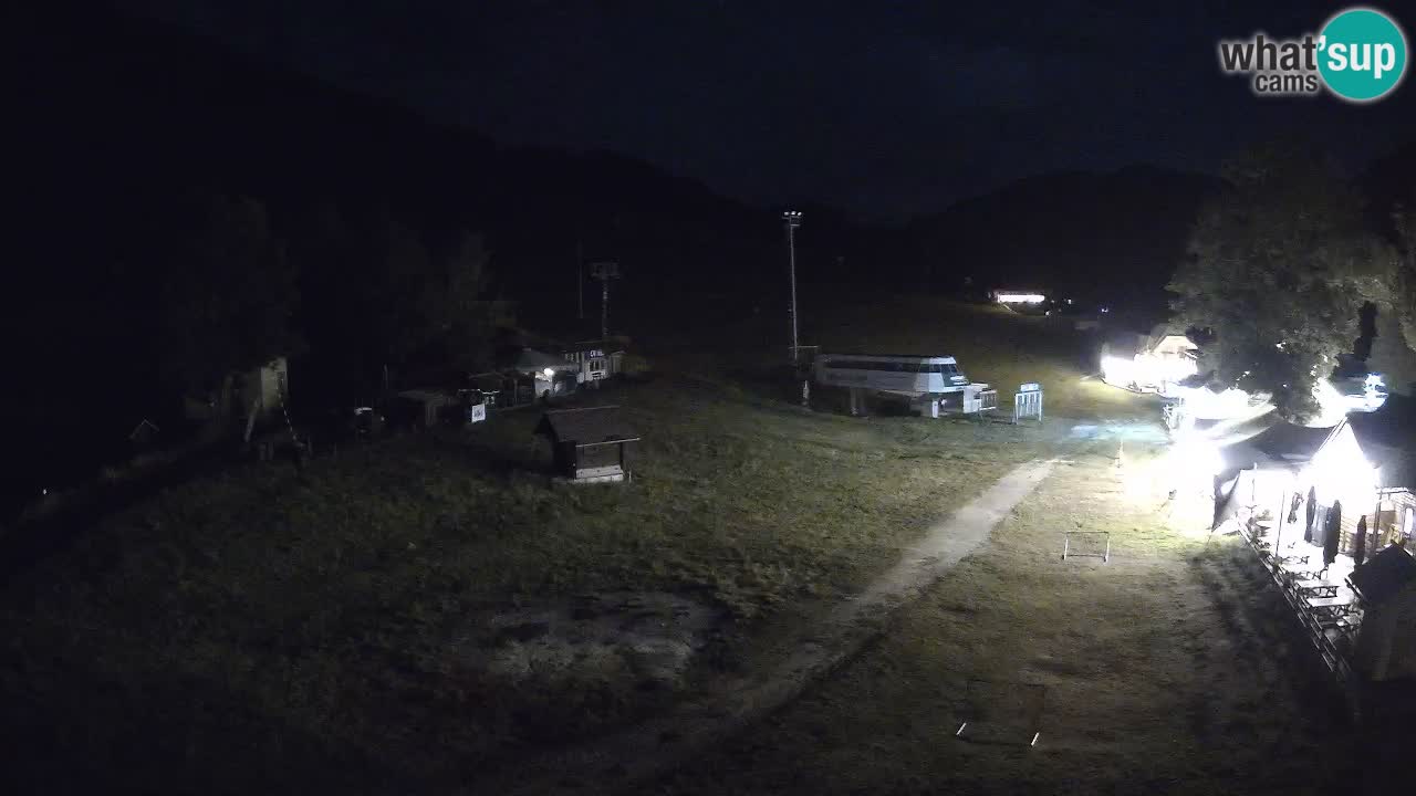 Kranjska Gora kamera Plaža – center dogajanja