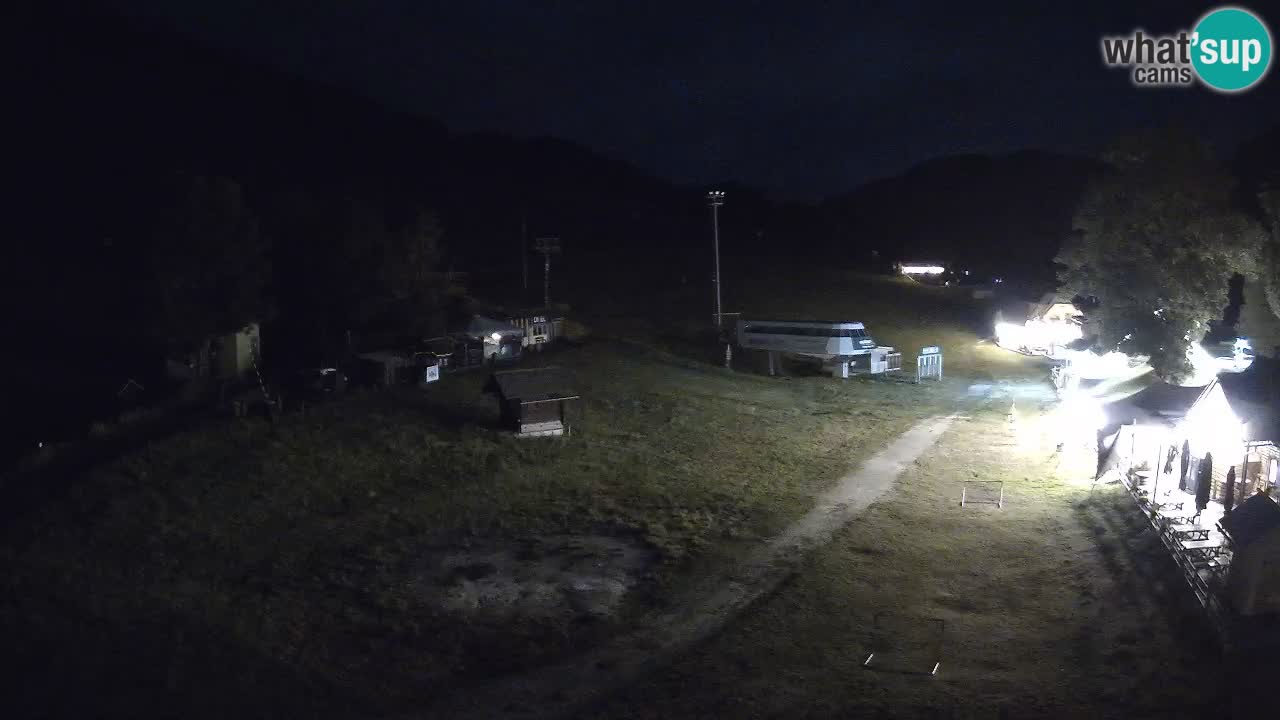 Kranjska Gora kamera Plaža – center dogajanja