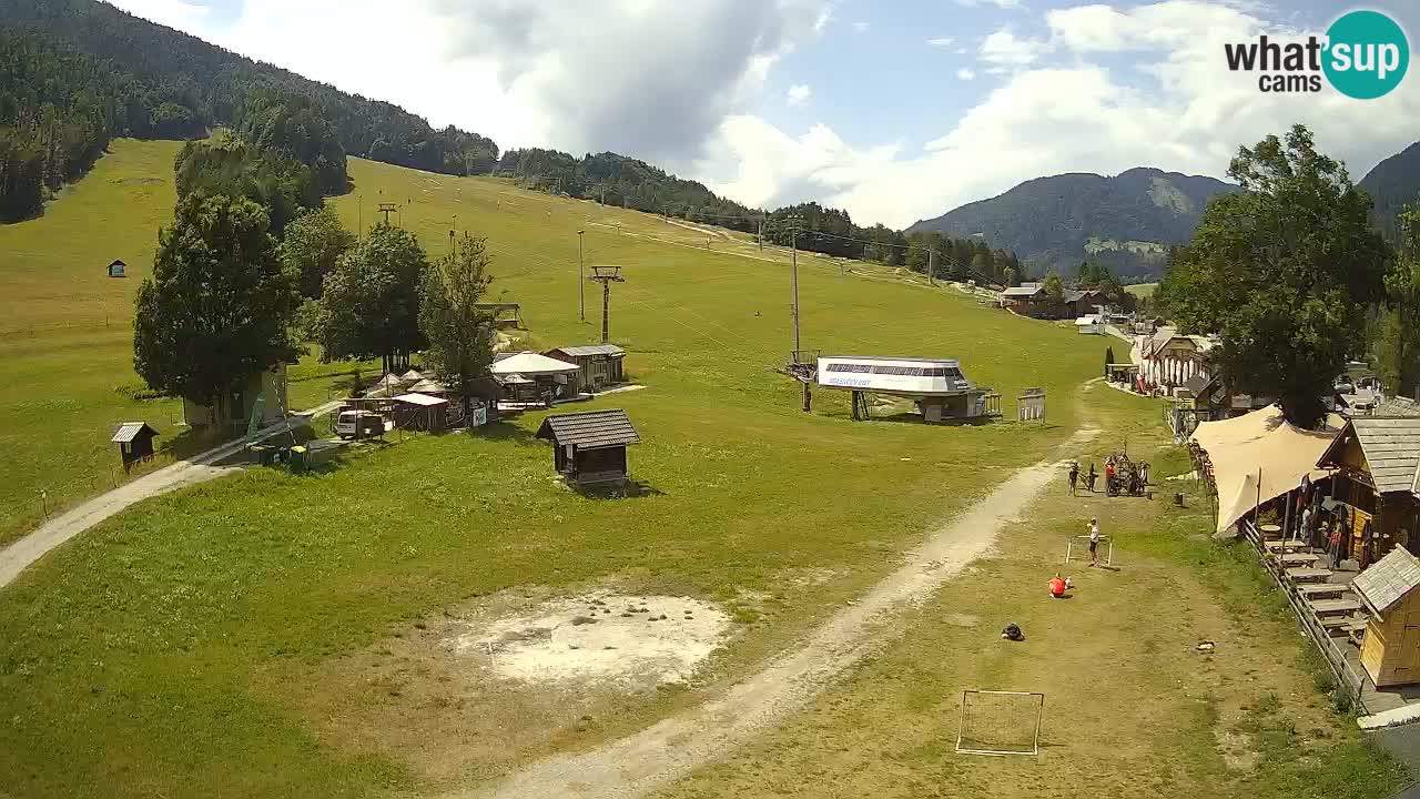 Kranjska Gora kamera Plaža – center dogajanja