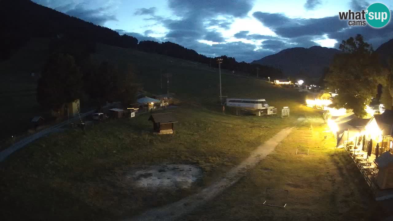Kranjska Gora kamera Plaža – center dogajanja