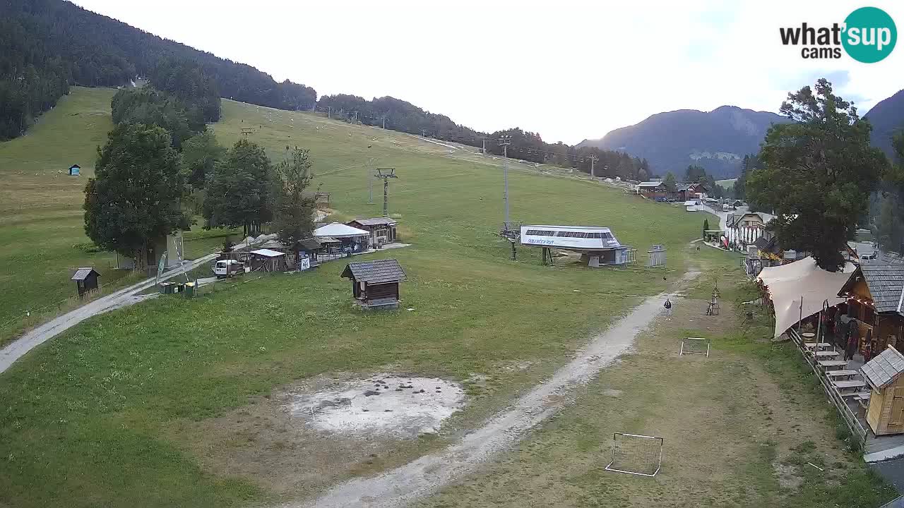 Kranjska Gora kamera Plaža – center dogajanja