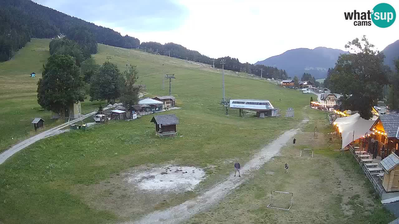 Kranjska Gora kamera Plaža – center dogajanja