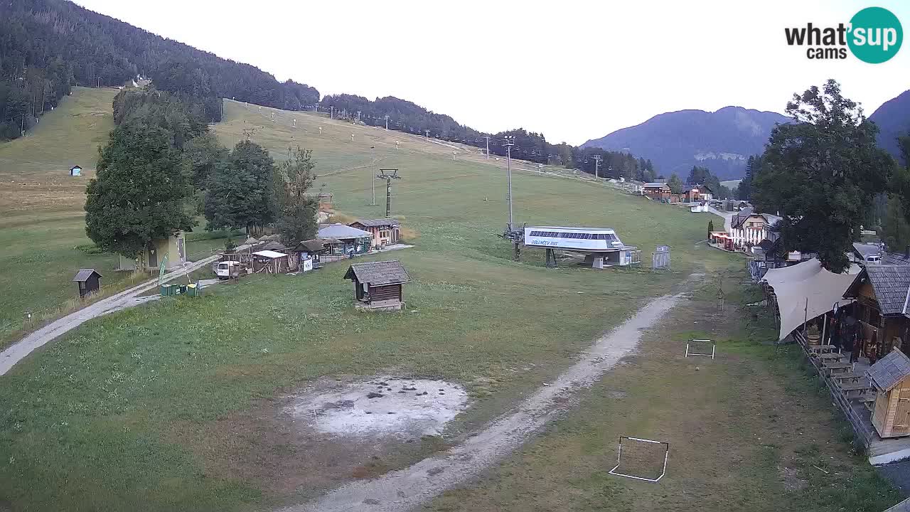 Kranjska Gora kamera Plaža – center dogajanja