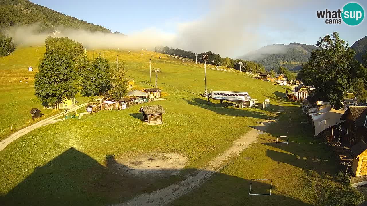 Kranjska Gora kamera Plaža – center dogajanja