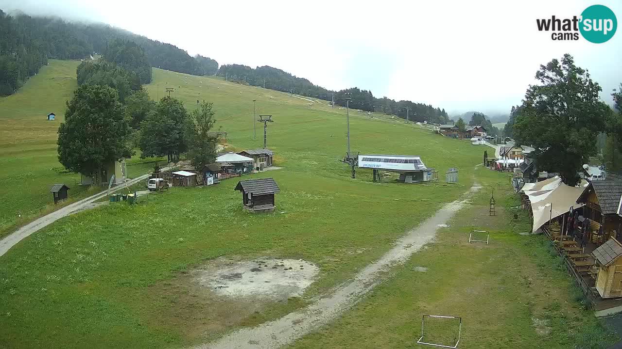 Kranjska Gora kamera Plaža – center dogajanja