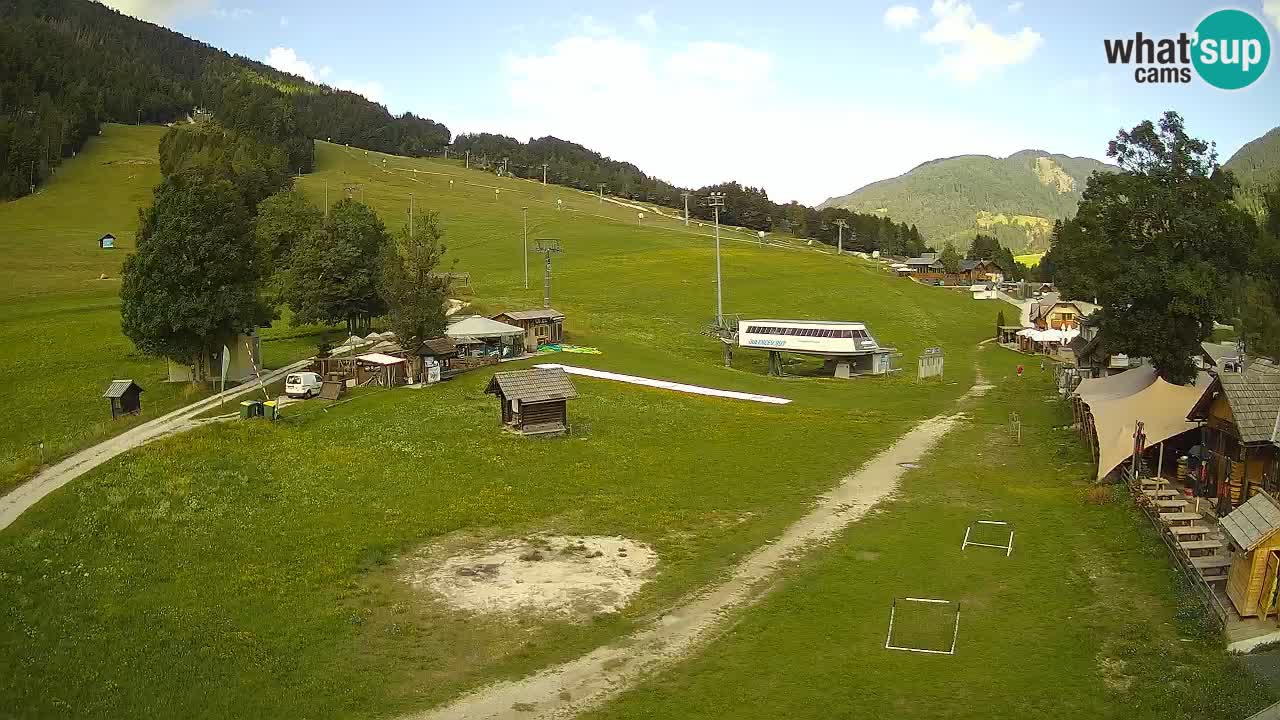 Kranjska Gora kamera Plaža – center dogajanja