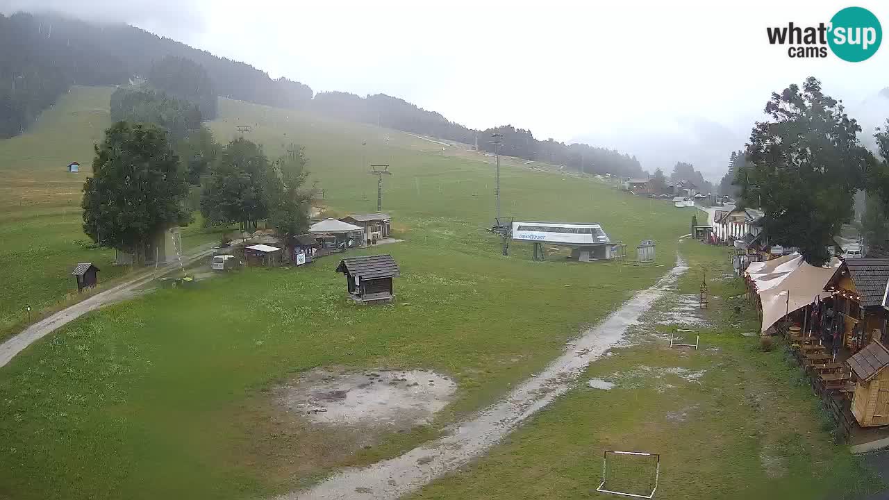 Kranjska Gora kamera Plaža – center dogajanja