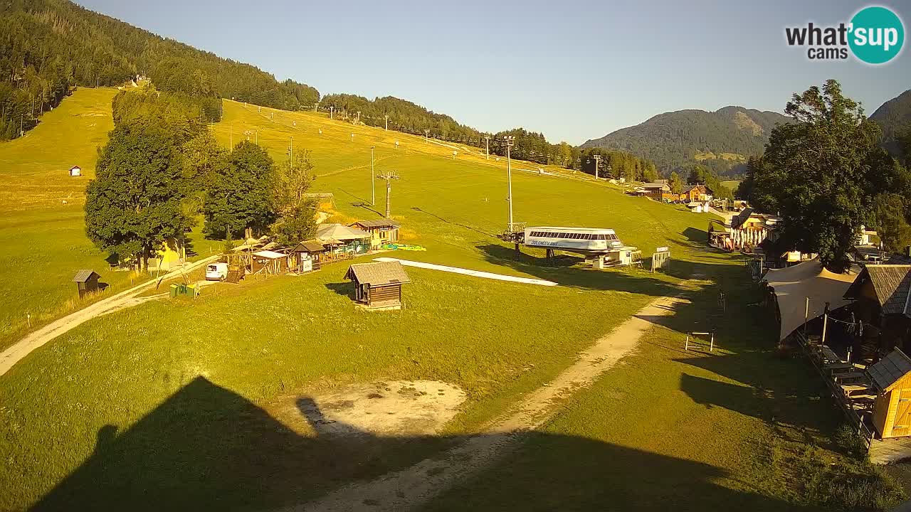 Kranjska Gora kamera Plaža – center dogajanja