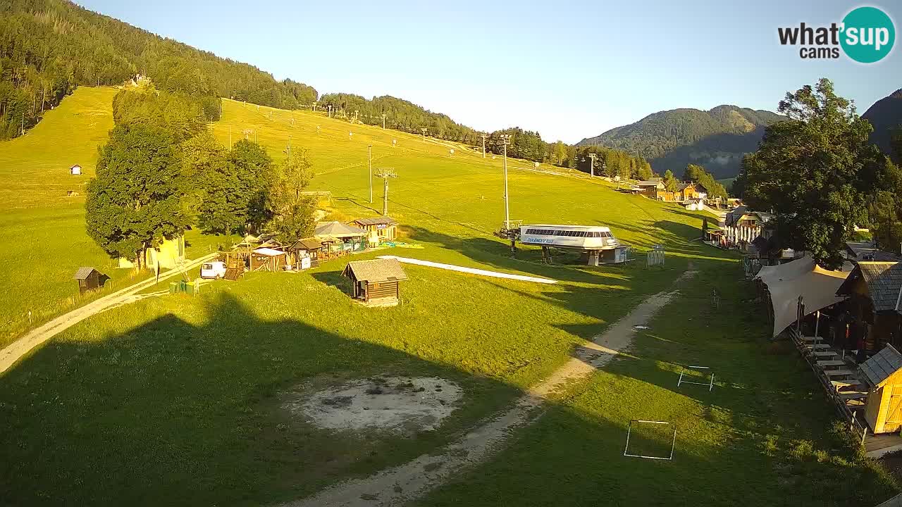 Kranjska Gora kamera Plaža – center dogajanja