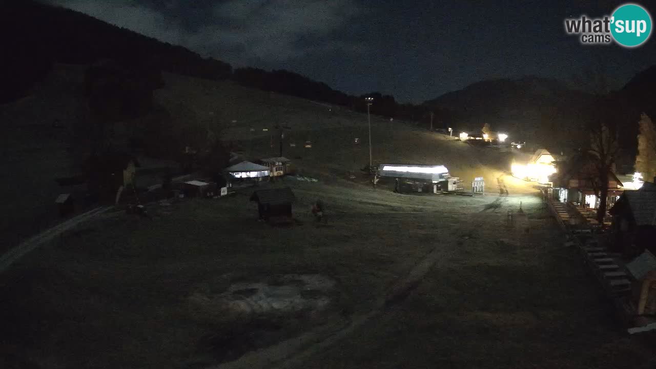 SKI Kranjska Gora webcam – Spiaggia – Piste Kekec e Mojca