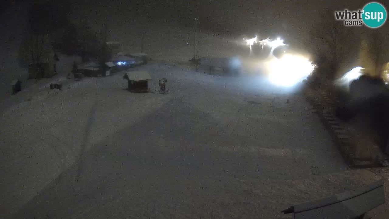 SKI Kranjska Gora webcam – Spiaggia – Piste Kekec e Mojca