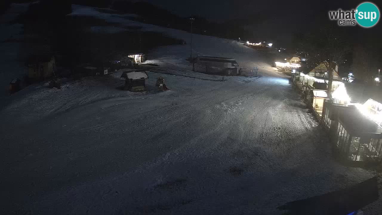 Kranjska Gora kamera Plaža – center dogajanja