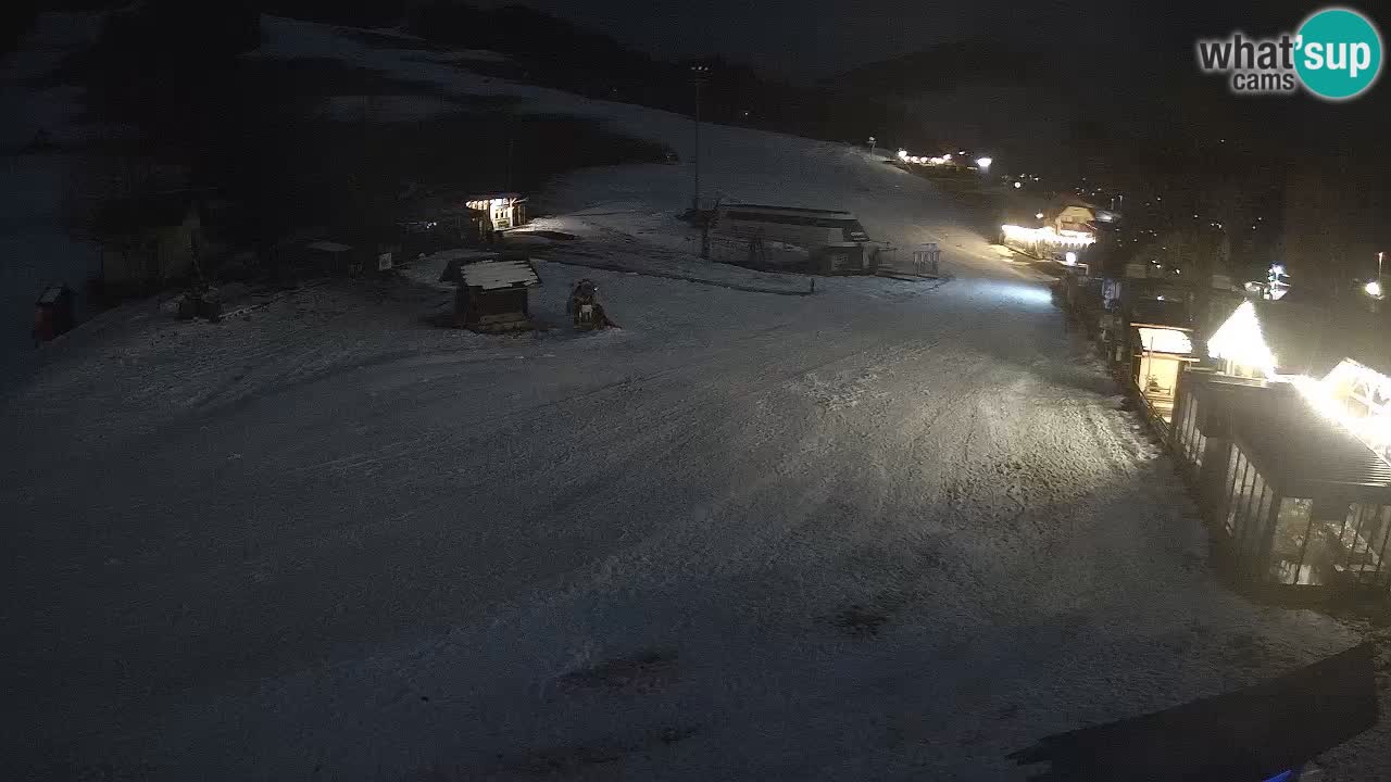 SKI Kranjska Gora webcam – Spiaggia – Piste Kekec e Mojca