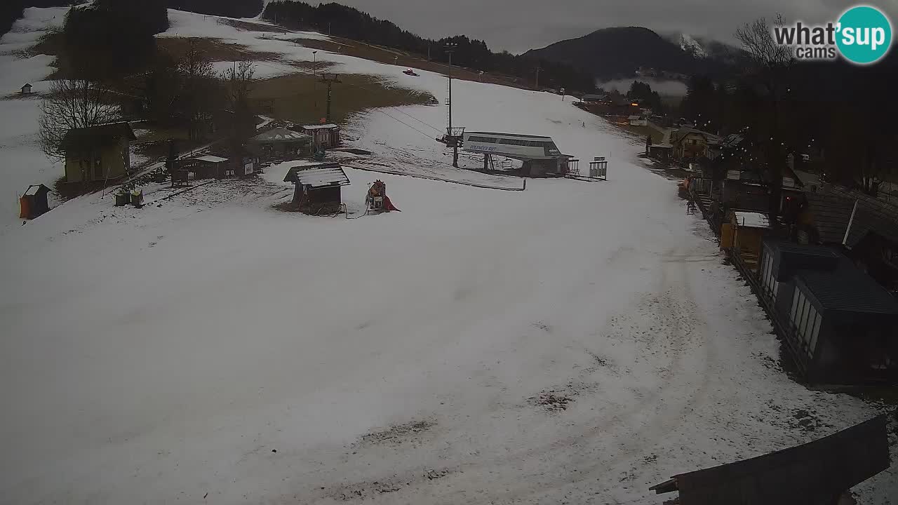 SKI Kranjska Gora webcam – Spiaggia – Piste Kekec e Mojca