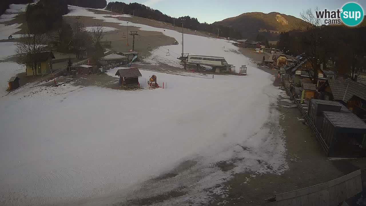 Kranjska Gora kamera Plaža – center dogajanja
