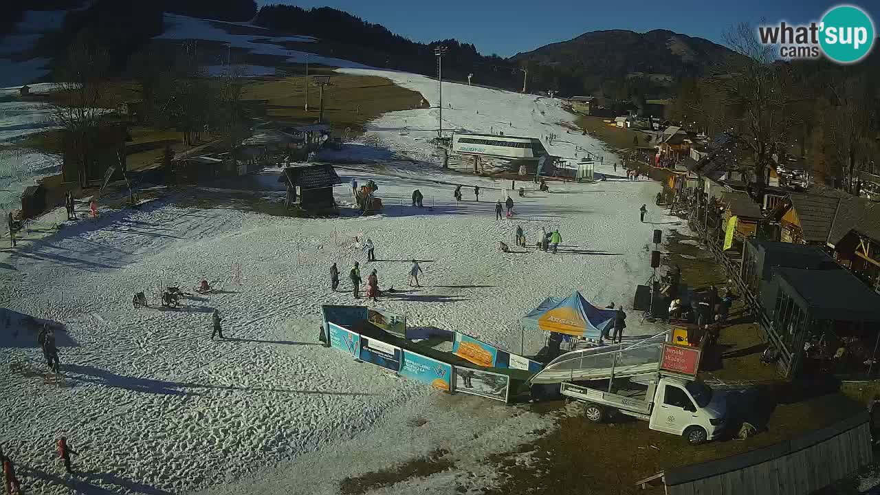 Kranjska Gora kamera Plaža – center dogajanja