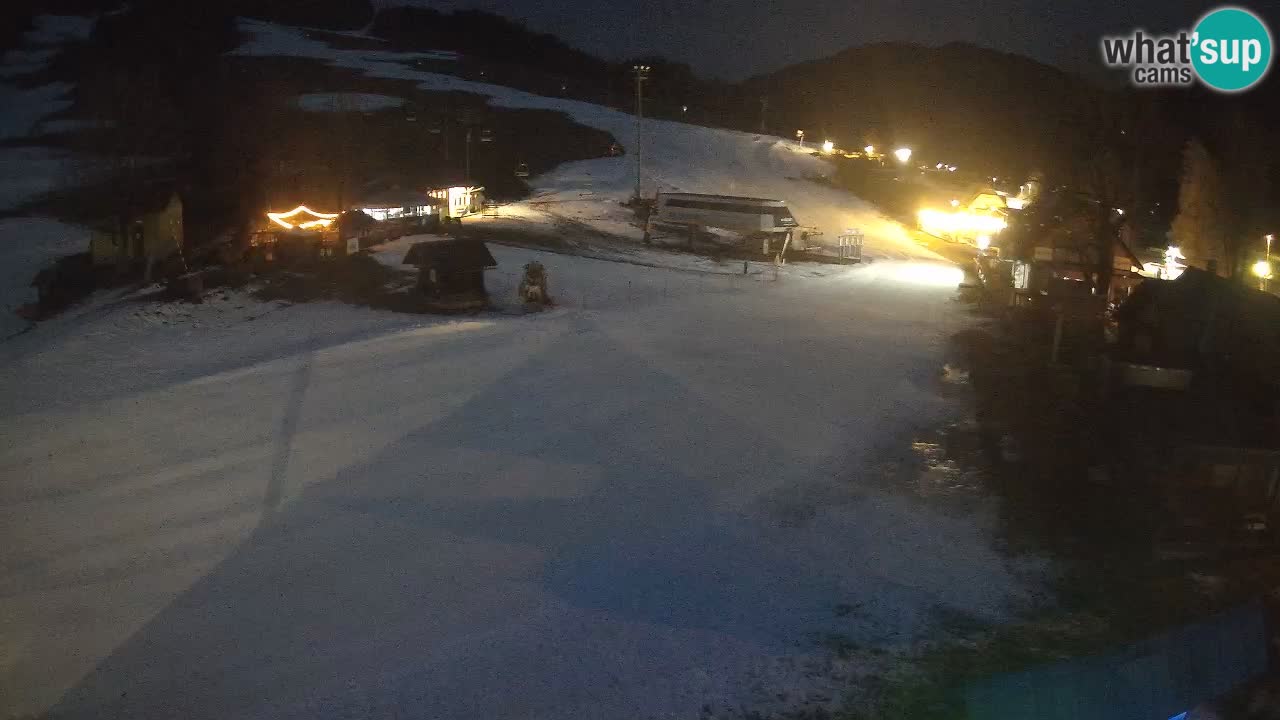 SKI Kranjska Gora webcam – Spiaggia – Piste Kekec e Mojca