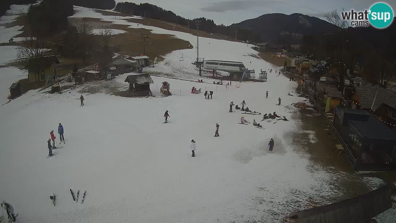 Kranjska Gora kamera Plaža – center dogajanja