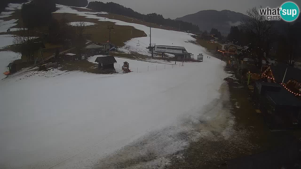 Kranjska Gora kamera Plaža – center dogajanja