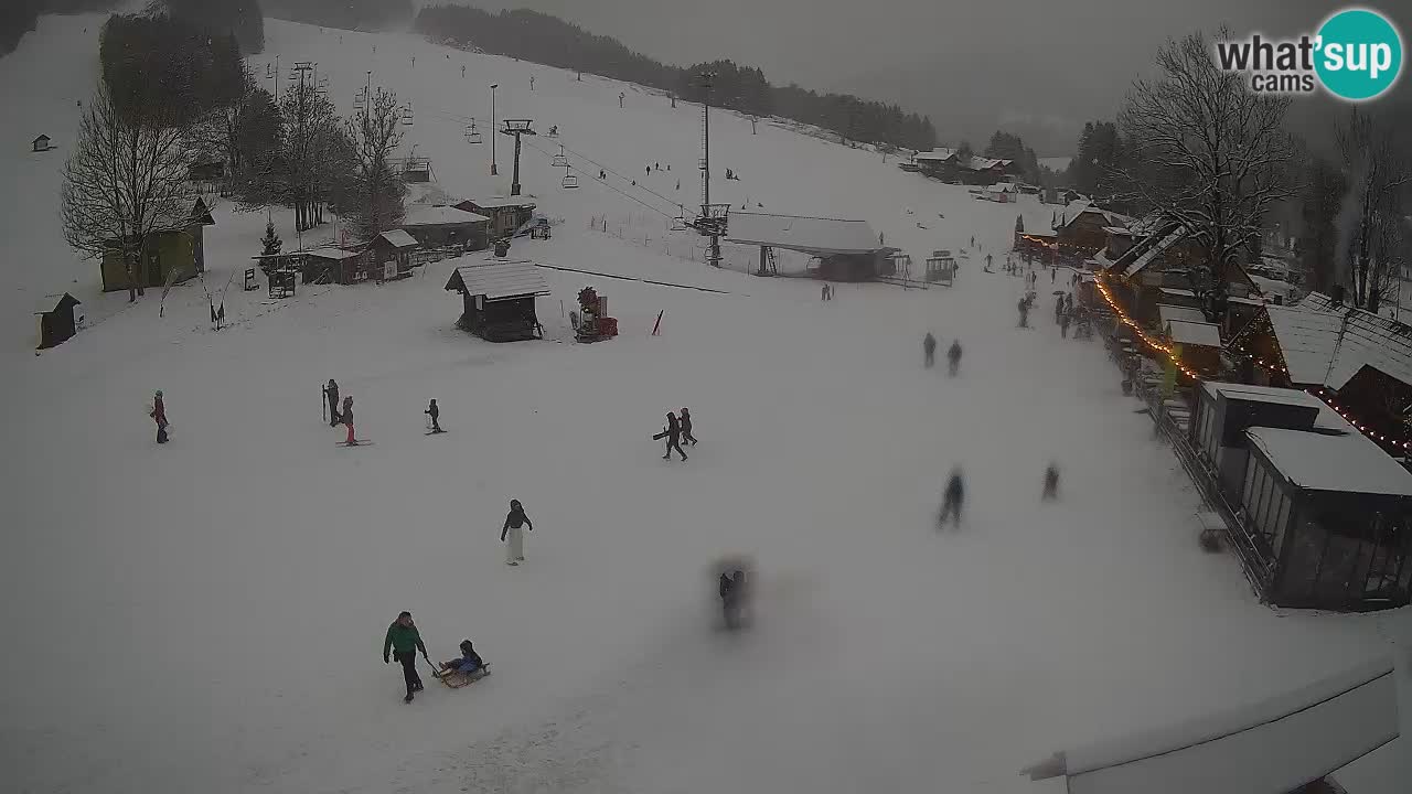 SKI Kranjska Gora webcam – Spiaggia – Piste Kekec e Mojca