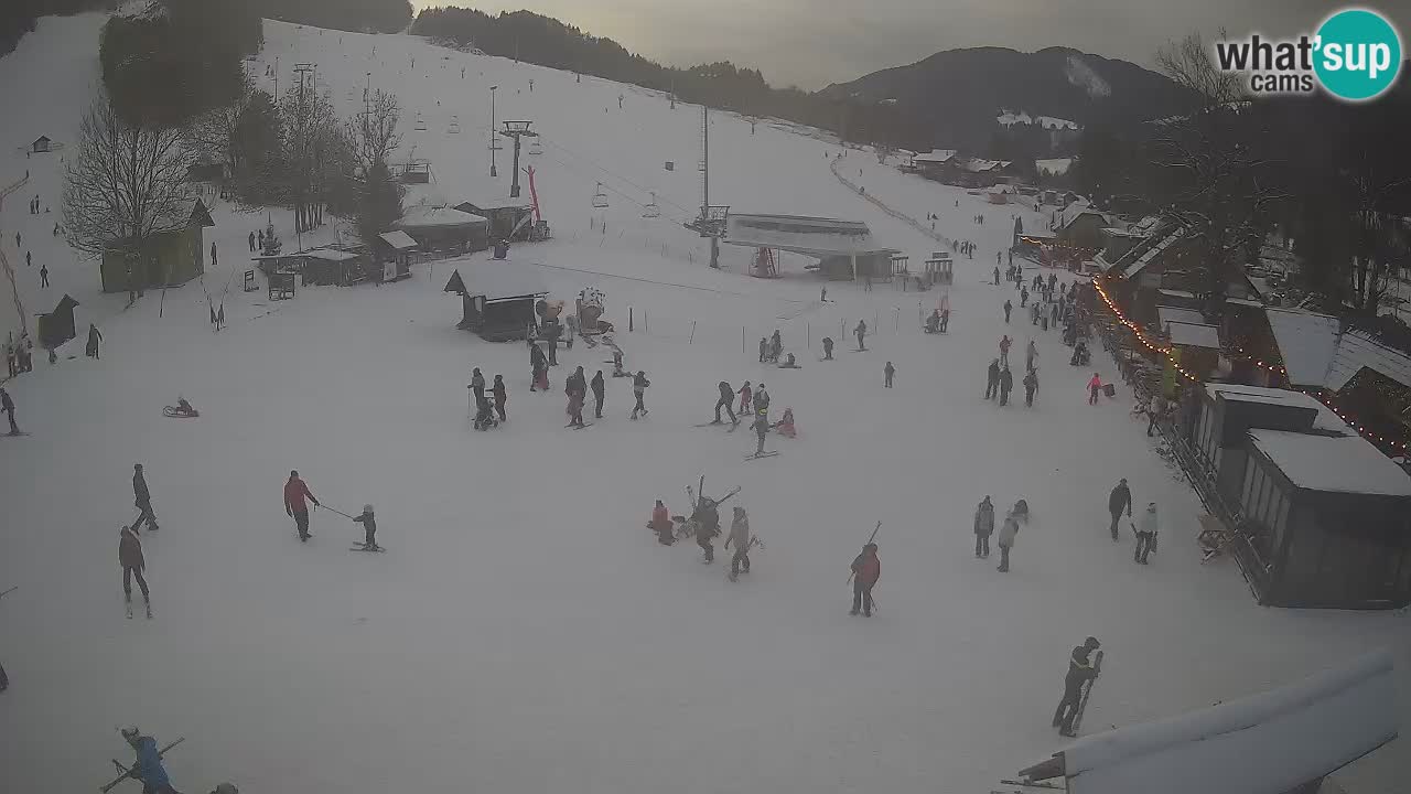 SKI Kranjska Gora webcam – Spiaggia – Piste Kekec e Mojca