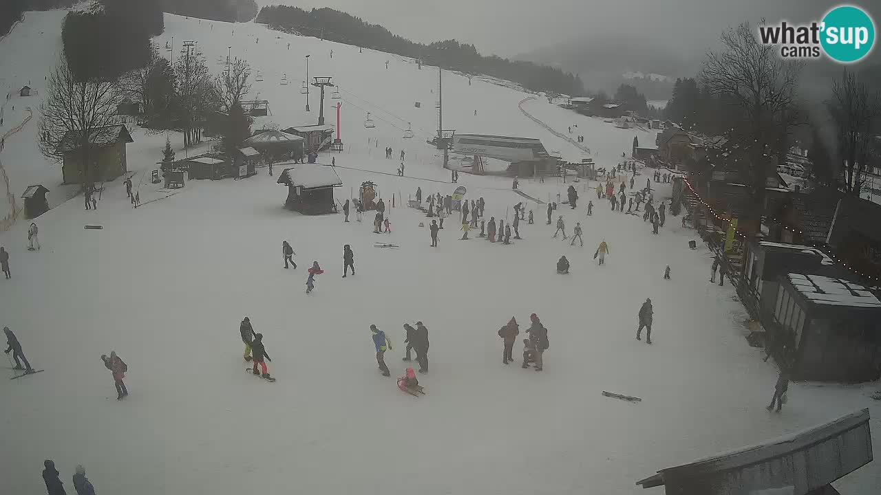 Kranjska Gora kamera Plaža – center dogajanja