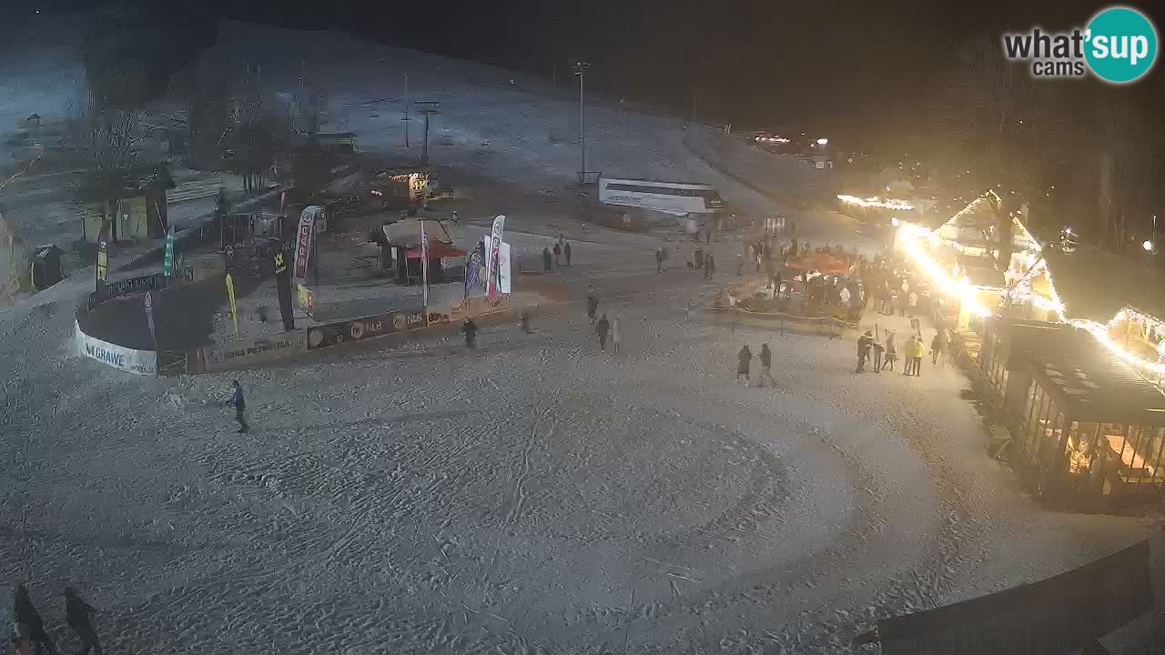 SKI Kranjska Gora webcam – Spiaggia – Piste Kekec e Mojca