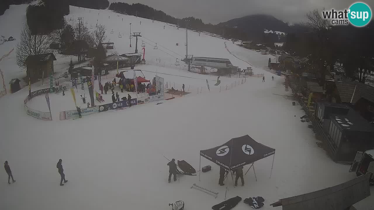 SKI Kranjska Gora webcam – Spiaggia – Piste Kekec e Mojca