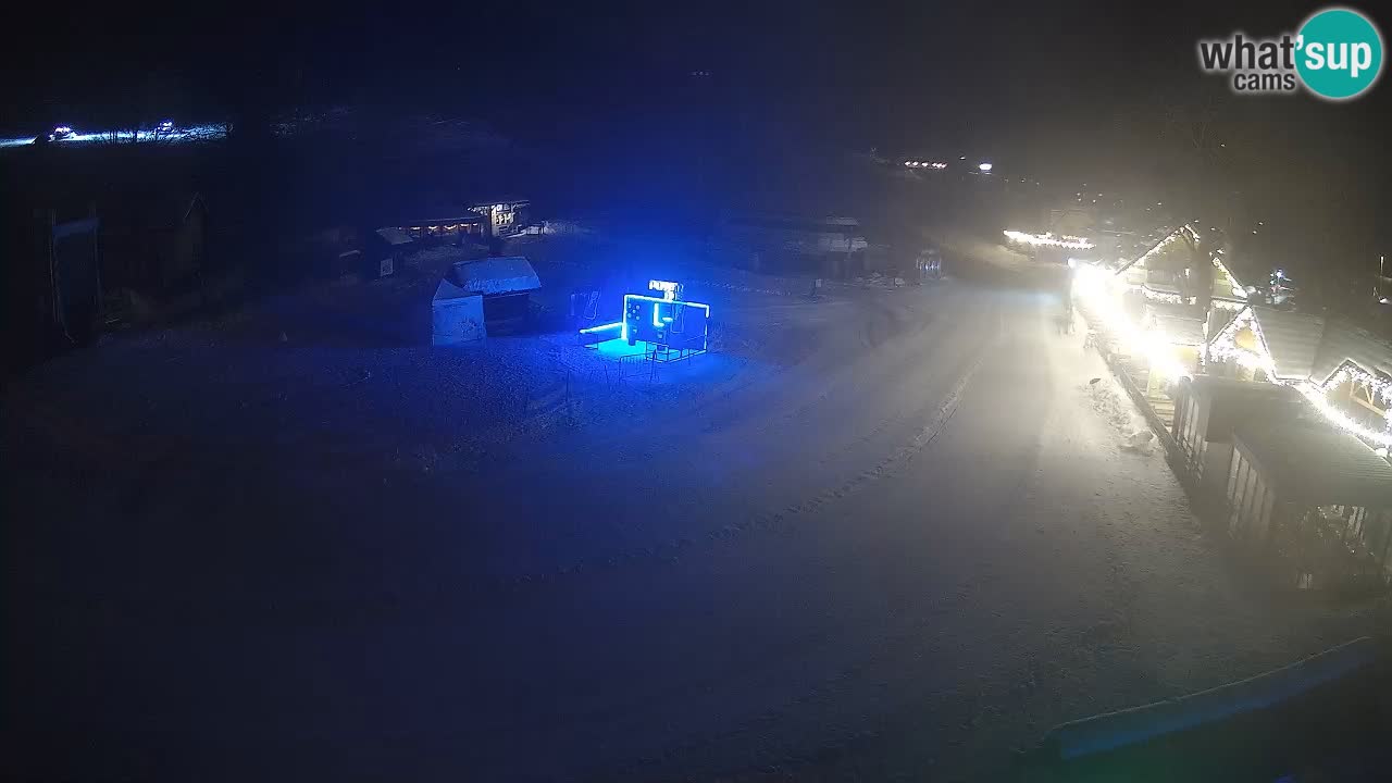 SKI Kranjska Gora webcam – Spiaggia – Piste Kekec e Mojca