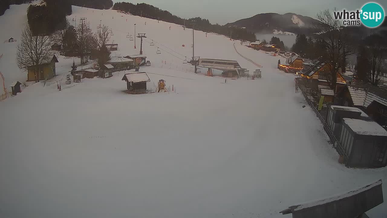 SKI Kranjska Gora webcam – Spiaggia – Piste Kekec e Mojca