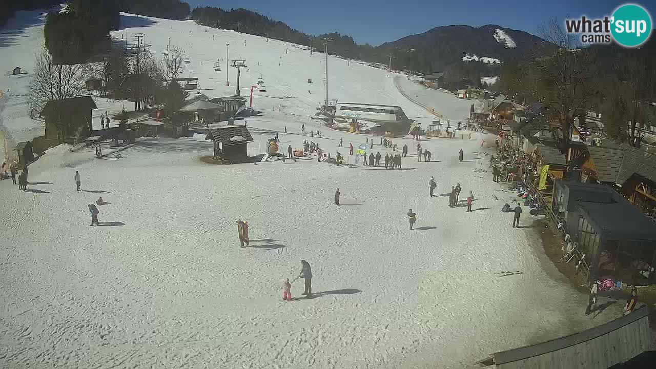 Kranjska Gora kamera Plaža – center dogajanja